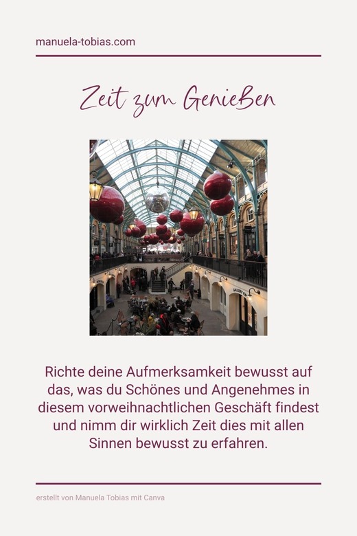 genießen gegen weihnachtsstress